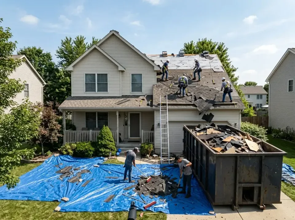 roof-replacement-debris-remova-004 — frequently asked questions, Cheapest Dumpster Rentals in Guntown, MS